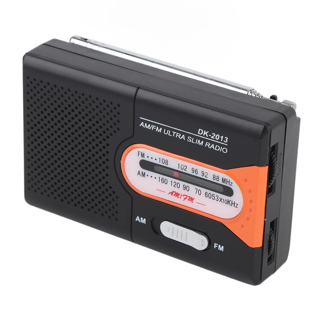 Portable Radio AM FM Battery Operated ket Transistor Radio with Spker and Hdphone for Home Outdoor