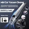 Mini Wireless Car Vacuum Cleaner Portable Vacuum Cleaner Car Household Dual-use Strong Cyclone Handheld Cleaner200W 20000pa
