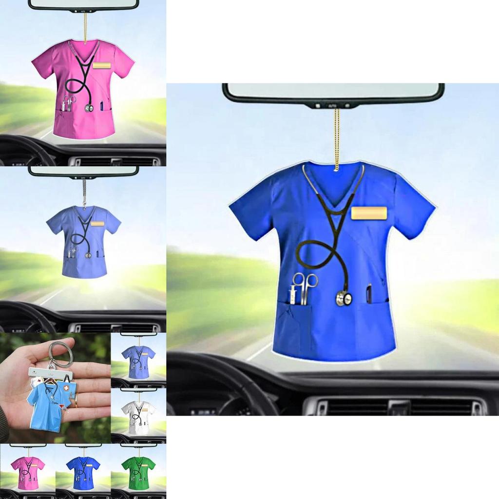 Очаровательный дизайн медсестры Акриловое подвесное украшение для автомобиля Брелок Рождественский подарок