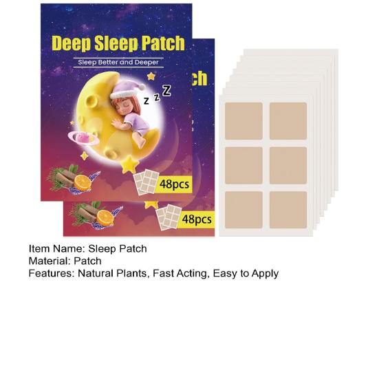 96Pcs Deep Sleep Patches Natural Plants Fast Acting Sleep Aid Patches Portable Travel Men Women
