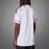 Adidas Выездная майка Ювентус 23/24 с буквенно-цифровым принтом и цветными блоками с круглым вырезом, мужские топы белого цвета HR8255