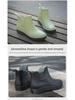 Женские водонепроницаемые нескользящие модные резиновые сапоги - короткая трубка, толстая подошва, идеально подходят для активного отдыха, например, рыбалки и мытья автомобиля