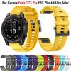 26 22 мм силиконовый ремешок для часов Garmin Fenix 7 7X Pro 5 5X Plus 6 6X Pro Epix 3HR Instinct 2, быстросъемный ремешок для запястья