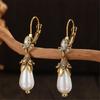 Elegant Earrings Simulated Pearls Earrings Drop Earring Party and Formal Jewelry Alloy Texture Perfect for Women Present