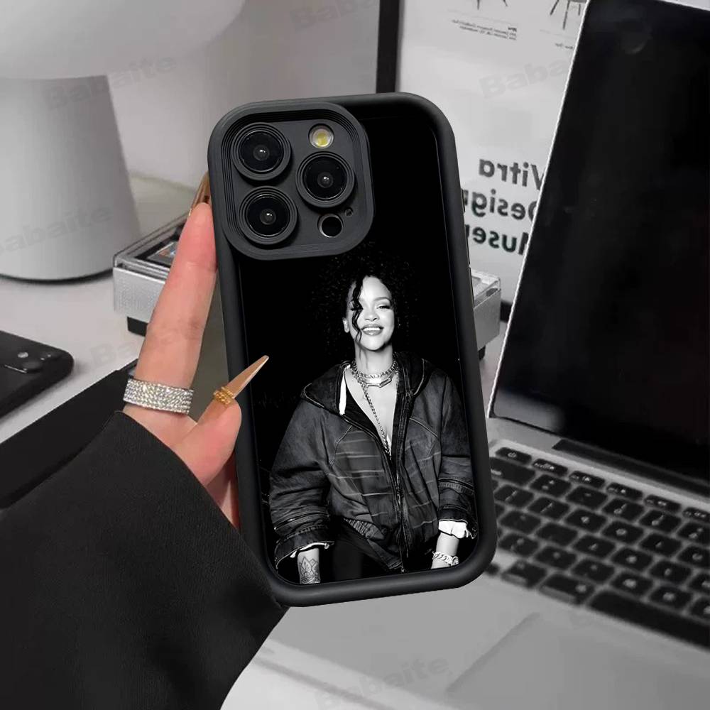 Чехол для телефона Rihanna для iPhone 17 16 E 15 14 13 12 11 Pro Max Plus Задняя крышка