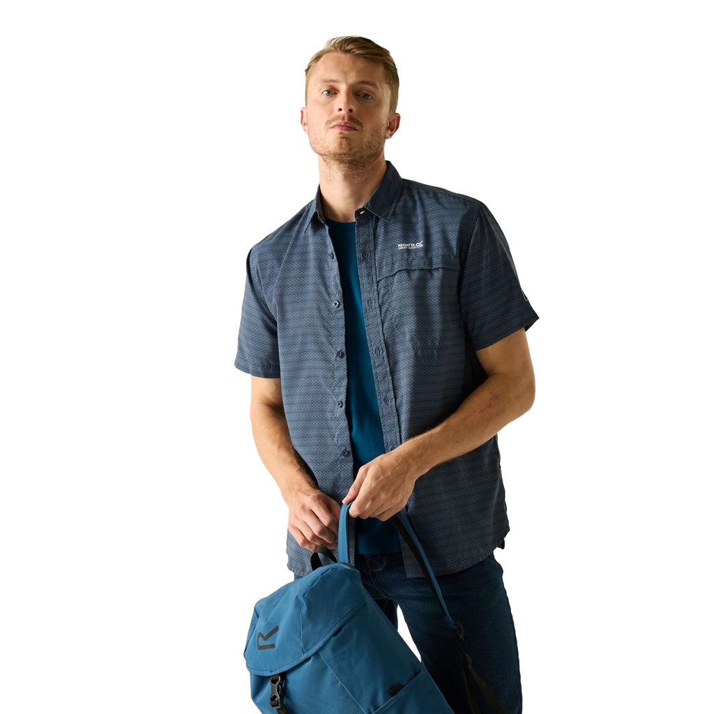 Regatta Mens Mindano Triangle Short-Sleeved Shirt