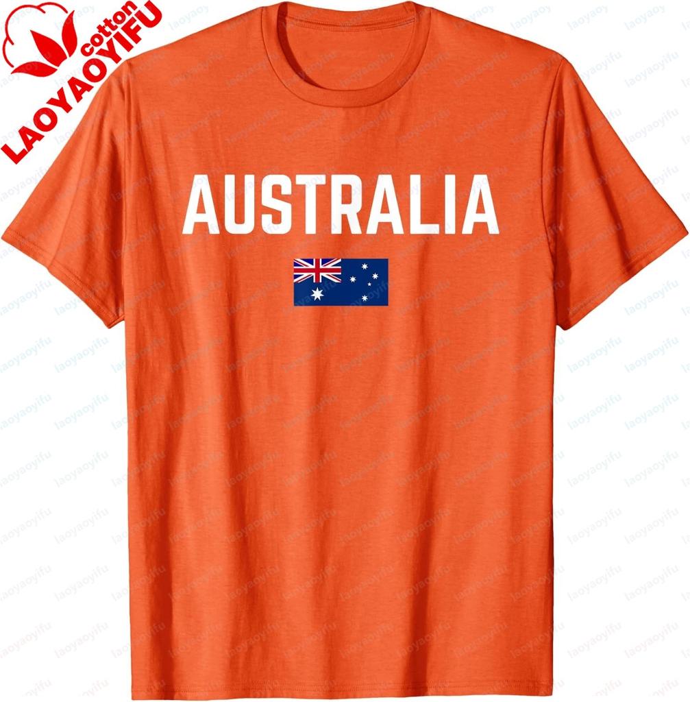 For Australian Flag Day Tshirt Unisex And Unisex Short Sleeves Breathable And Comfortable Cotton Personalized Clothing