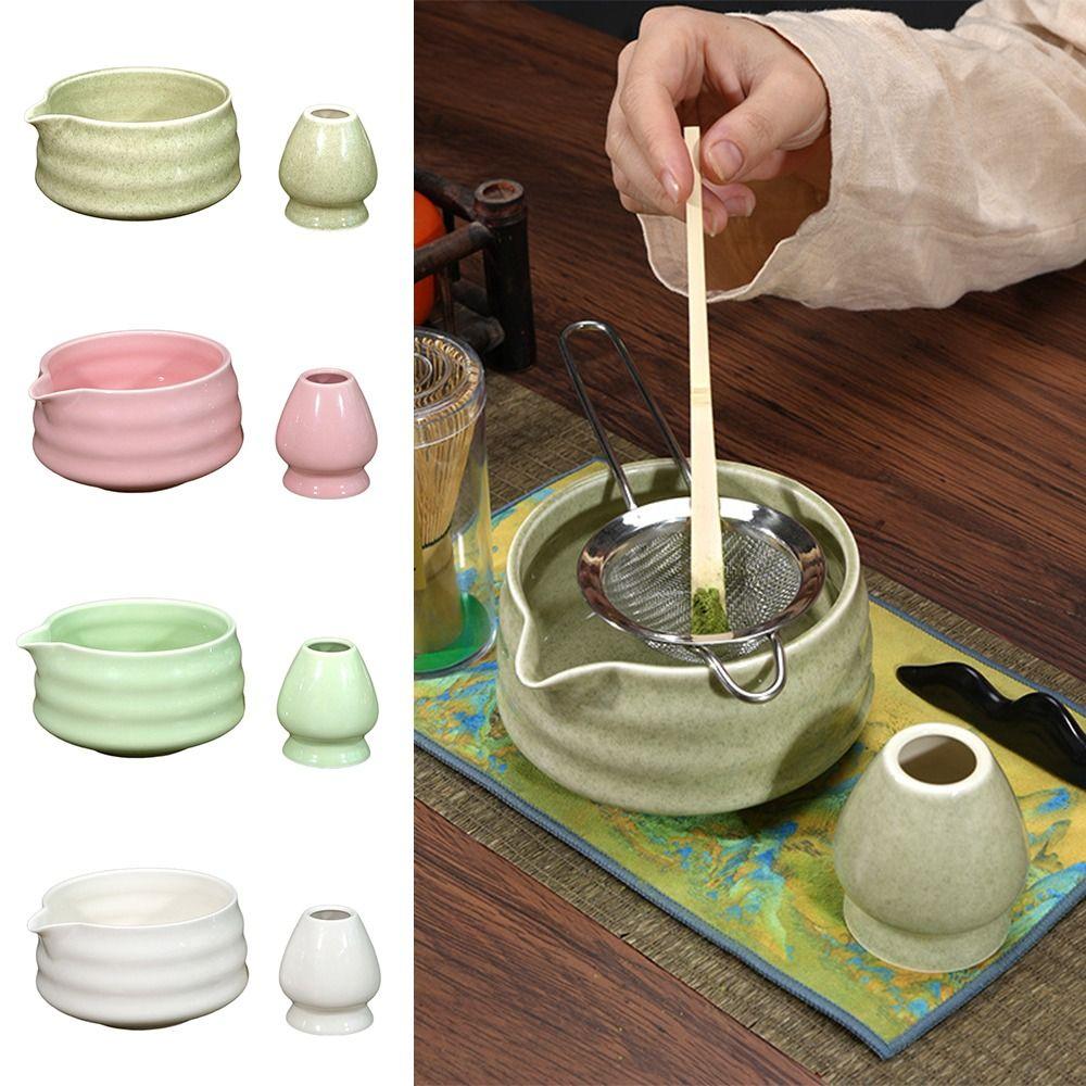 Large Capacity Matcha Whisk Stand Smooth Green Tea Maker Cup for Tea Set Accessories