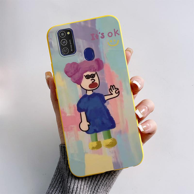 Для Samsung Galaxy M21 M30S M31 M31s Чехол Мягкий Силиконовый Задняя Крышка Телефона Для Samsung M31 M31S M30s M21 M 30 s Чехол Мультяшный Funda