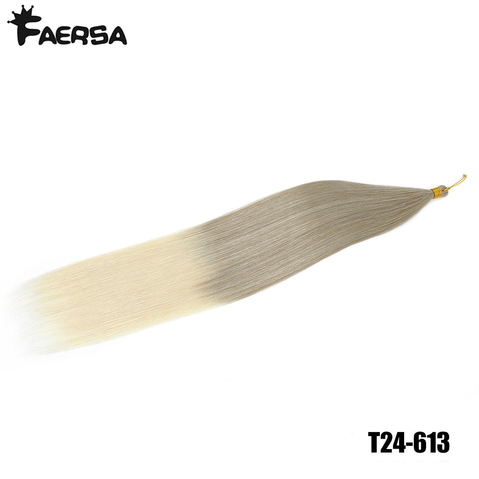 Ariel Straight PonyTail Synthetic Hair 30 Inch Bundles Crochet Braids Ombre Brown Crochet Brading Hair Extensions for Women