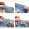1/2PCS  Adjuster For Pants And Skirts Waist Tightener Bowknot Button Adjustable Waist Buckle For Jeans No Sewing Required