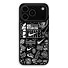 Чехол Для iPhone 17 Pro Nike air logo Граффити Черно-белый Maniacase