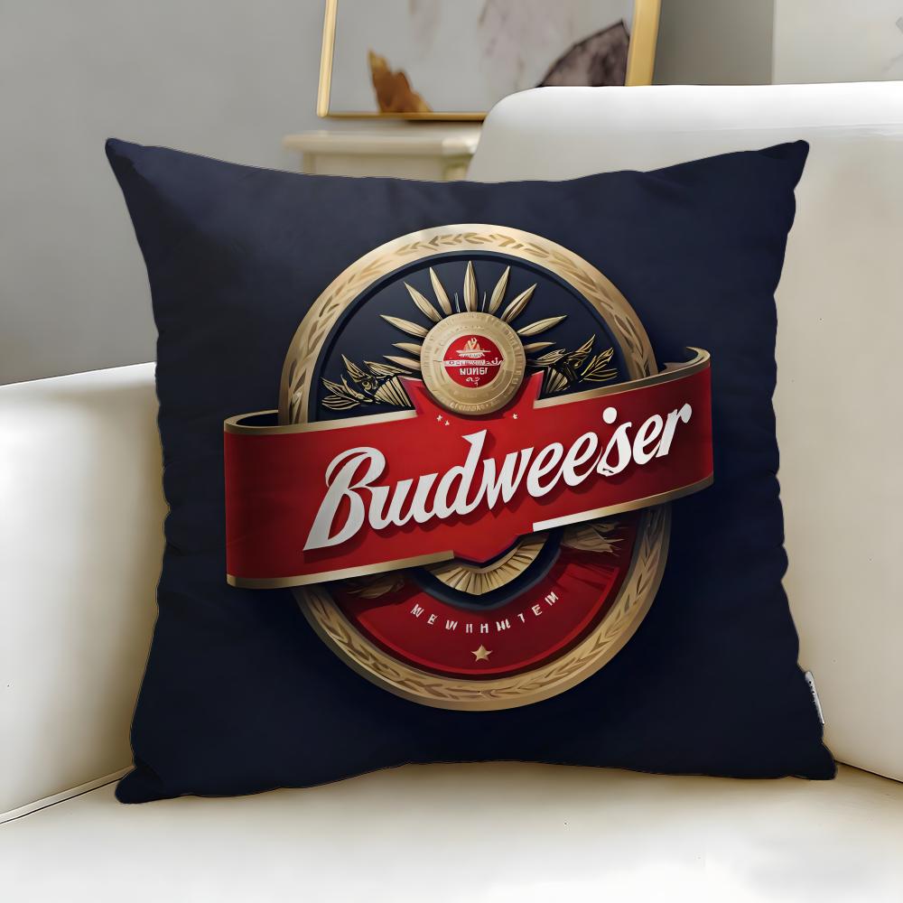 Классический бренд напитков Budweiser Наволочка Мягкая и Легко стирающаяся – Универсальная для Дивана, Кровати, Путешествий и Офиса