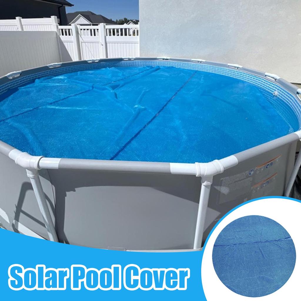 6/8FT Pool Solar Cover Thermal Swimming Pool Cover Weatherproof Heavy Duty Thermal Blanket Portable Swimming Pond Accessories