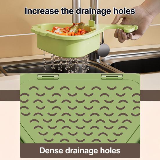 Sink Drain Basket Strong Load-bearing Universal Simple Installation Kitchen Sink Triangle Storage Rack
