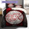 Switzerland national football Pattern Bedding Home Decoration Birthday Gift (1 * duvet cover + 2 * pillowcase, without core),fan merchandise.