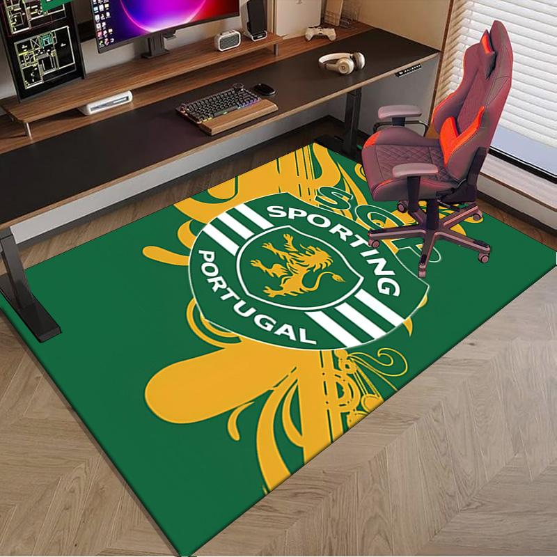 Sporting Cp Crest Emblem Area Rug Office rug, Chair Rug, Decor Carpet Livingroom bedroom Mat, Large Size Fan gifts Christmas gifts