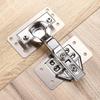  Silver Tone Stainless Steel Straight Support Shelf Bracket Flat Corner Brace Brackets Mending Plates Repair Joining