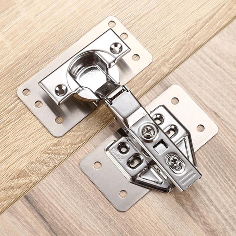  Silver Tone Stainless Steel Straight Support Shelf Bracket Flat Corner Brace Brackets Mending Plates Repair Joining