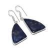 Содалит Драгоценный камень 925 Стерлинговое серебро Ювелирное изделие Серьга 1,77"