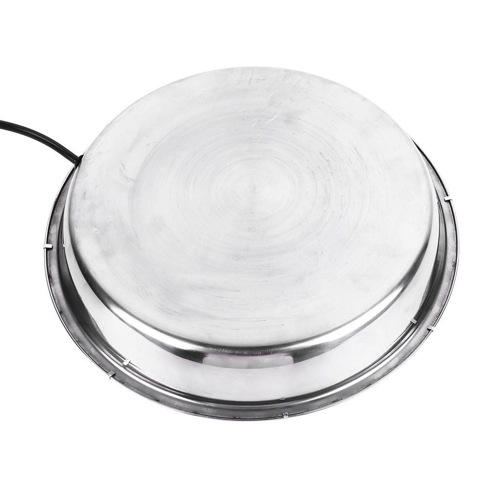 Поилка для птицы с подогревом, устойчивая к укусам, из нержавеющей стали, подогреватель воды для кур для зимы, вилка ЕС