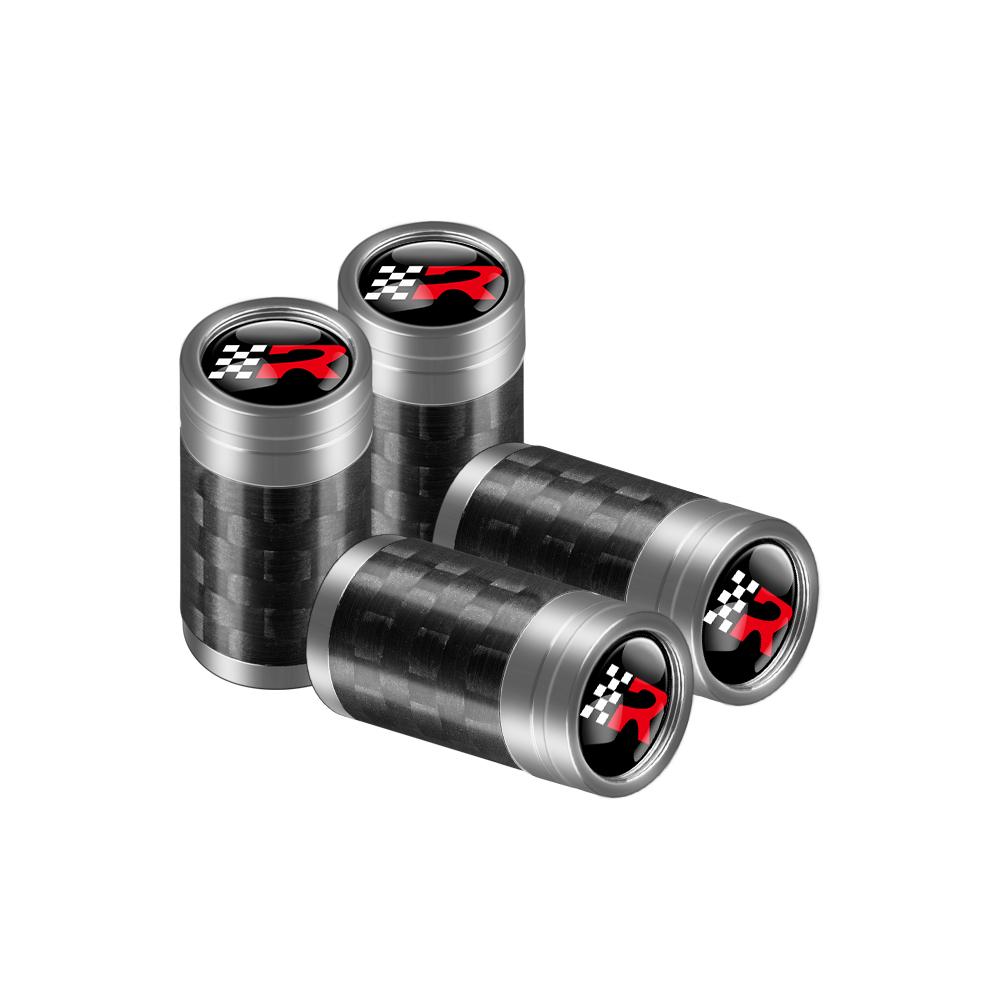 ydsh2 4Pcs Car Accessories Wheel Tire Valve Caps Stem Cover Badge For Seat Ateca Formentor Cupra Ateca Ibiza Leon FR Cordoba E-Racer