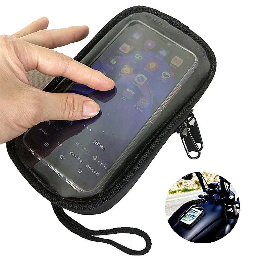 Motorcycle Fuel Tank Bag Magnetic Fuel Tank Waterproof Mobile Bag Oil Phone Holder Bag Phone Pouch Cell Phone Seat G3L5