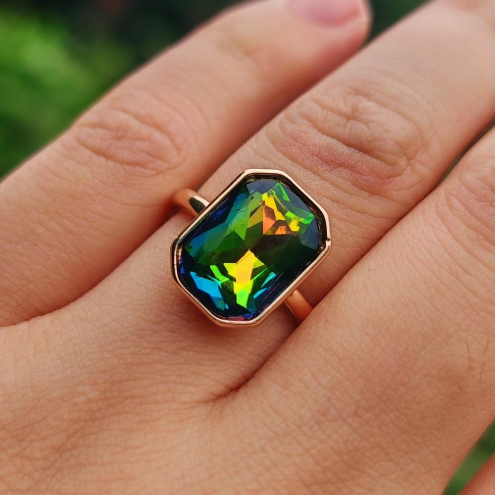 1 шт. Модные квадратные кубические циркониевые открывающиеся регулируемые кольца для женщин, стекируемые парные кольца, ювелирные изделия, аксессуары для свадебной вечеринки