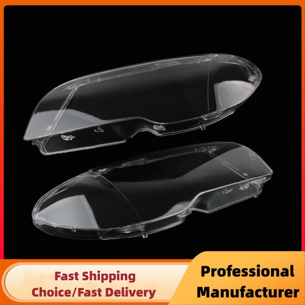 Car Front Headlight Lens Cover For BMW 3-Series E46 2-Door LCI 325 330 Coupe 2003 2004 2005 2006 Clear Headlamp Cover Shell