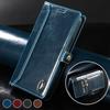 Leather Flip Phone Case For Samsung Galaxy S8 S9 S10 Plus S20 S21 Fe S22 Note 8 9 10 20 22 Ultra Wallet Bracket Protect Cover