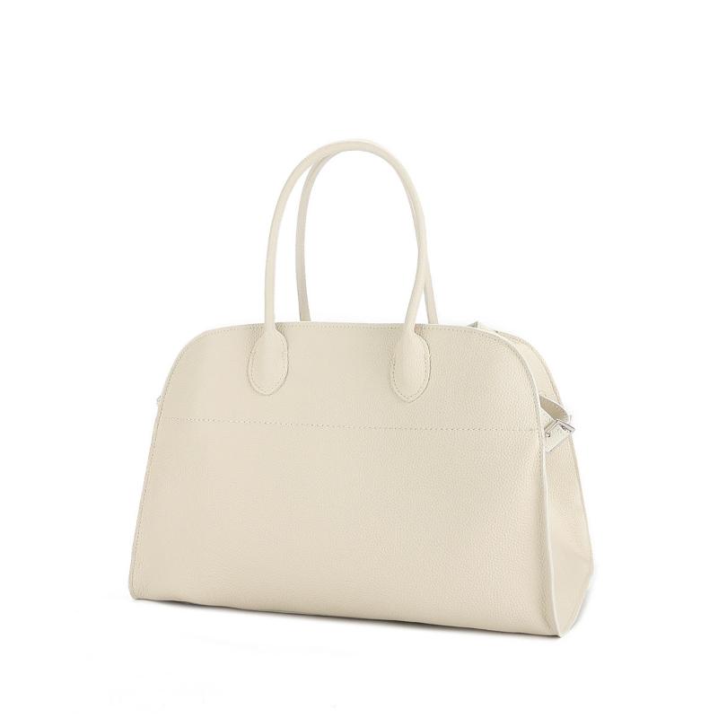 Brand 15 Inch Large Capacity Tote Bag For Women Top Grain Cowhide & Suede Briefcase, Leather Work Bag, Commuter Platinum Bag