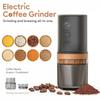 Electric Coffee Grinder Multifunctional 2 In 1 Grains Beans Grinding Portable Coffee Maker Dripper with Storage Bag & Gift Box
