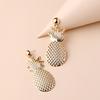 Summer Pineapple Fashion Earrings For Women Alloy Jewelry Gift Accessory