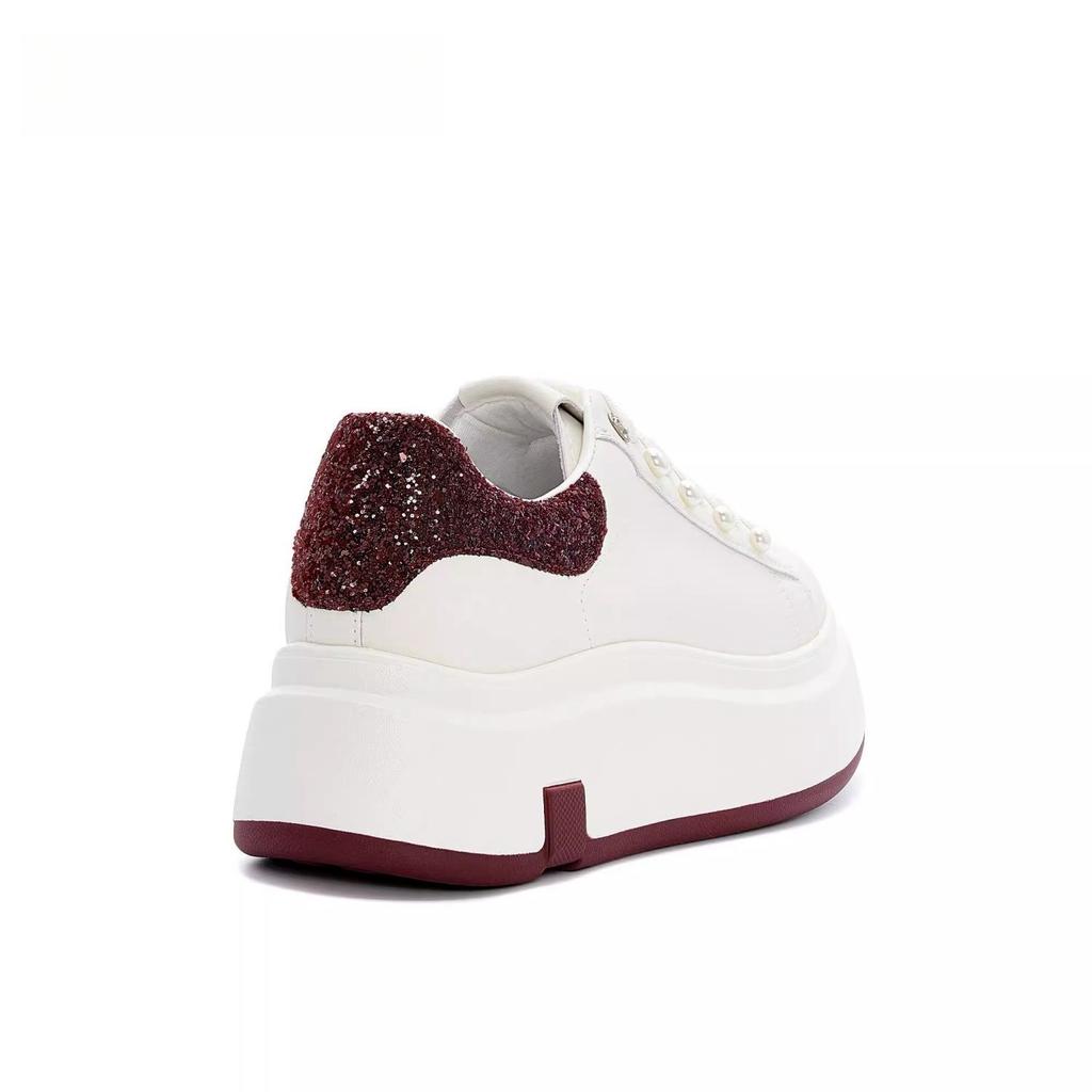 Heightening Little White Shoes Women's New Women's Shoes Autumn Heightening Platform Shoes Children's Sports and Leisure Board Shoes Women