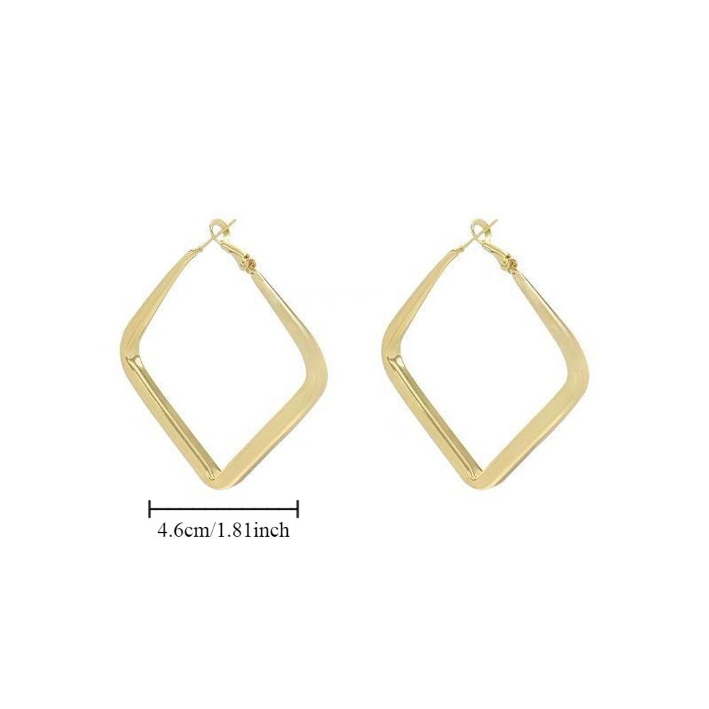 1 пара модных геометрических сережек, преувеличенные винтажные металлические серьги для женщин
