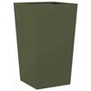 VidaXL Jardinière vert olive 45x45x75 cm acier, jardinière d'extérieur, boîte à fleurs, boîte de jardin, jardinière de 851100