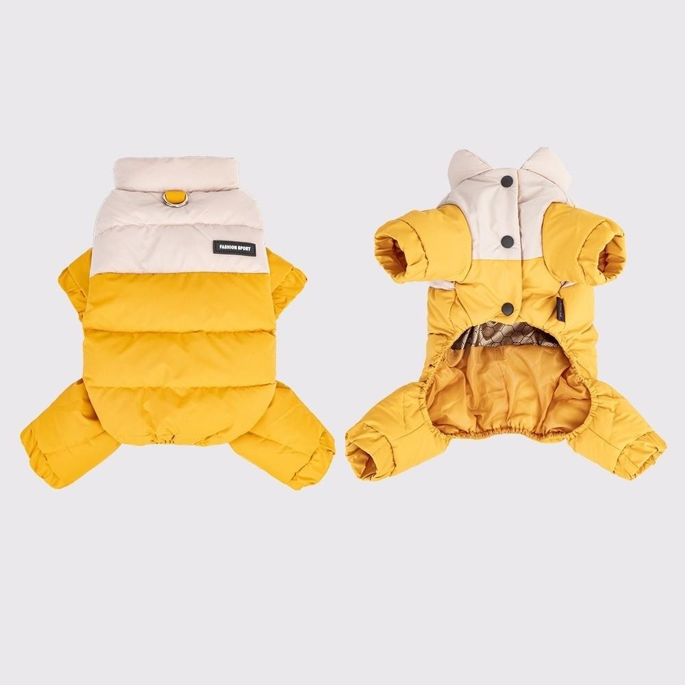 Padded Cotton Dog Jacket Waterproof Fabric Dog Clothes Padded Puppy Down Jacket Winter Season
