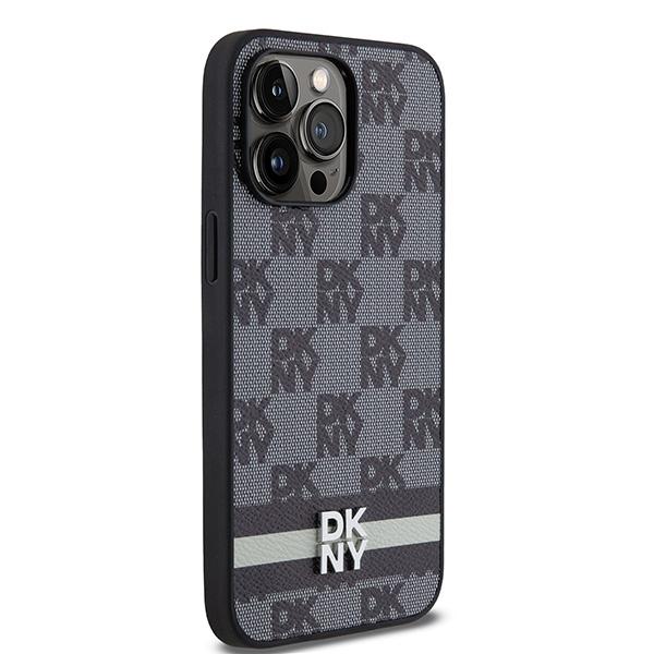 Dkny Dkhcp14Xpcptssk Iphone 14 Pro Max6.7 Czarny/Black Hardcase Leather Checkered Mono Pattern & Printed Stripes