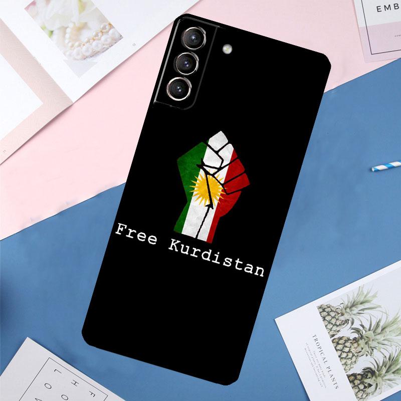 Kurdistan Flag Case For Samsung Galaxy S25 Ultra S24 S23 S22 S21 Ultra S9 S10 Plus S23 FE S25 FE Back Cover