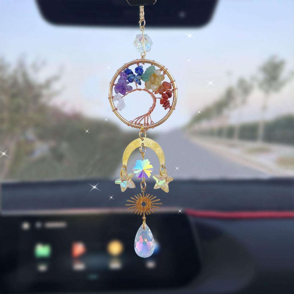 Drops Crystal Ball Crystal Car Hanger Natural Crystal Moon Crystal Pendant Home
