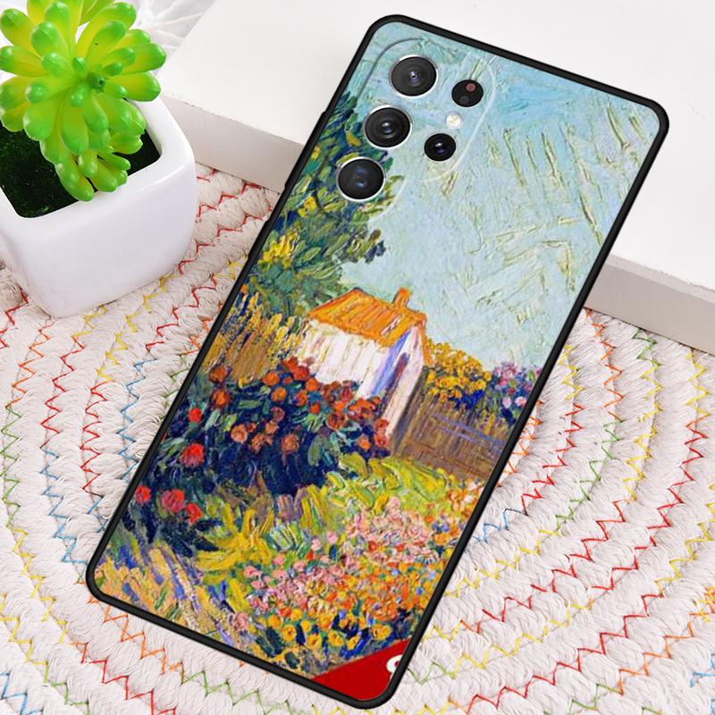 Картины Звездная ночь Ван Гог Силиконовый чехол для телефона для Samsung Galaxy note 10 pro S26 S25 S24 S23 S22 S21 Plus Ultra Capa Чехол