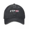 FTP Сделано в Аду Джинсовая Стиранная Бейсболка Модная Мужская Бейсболка