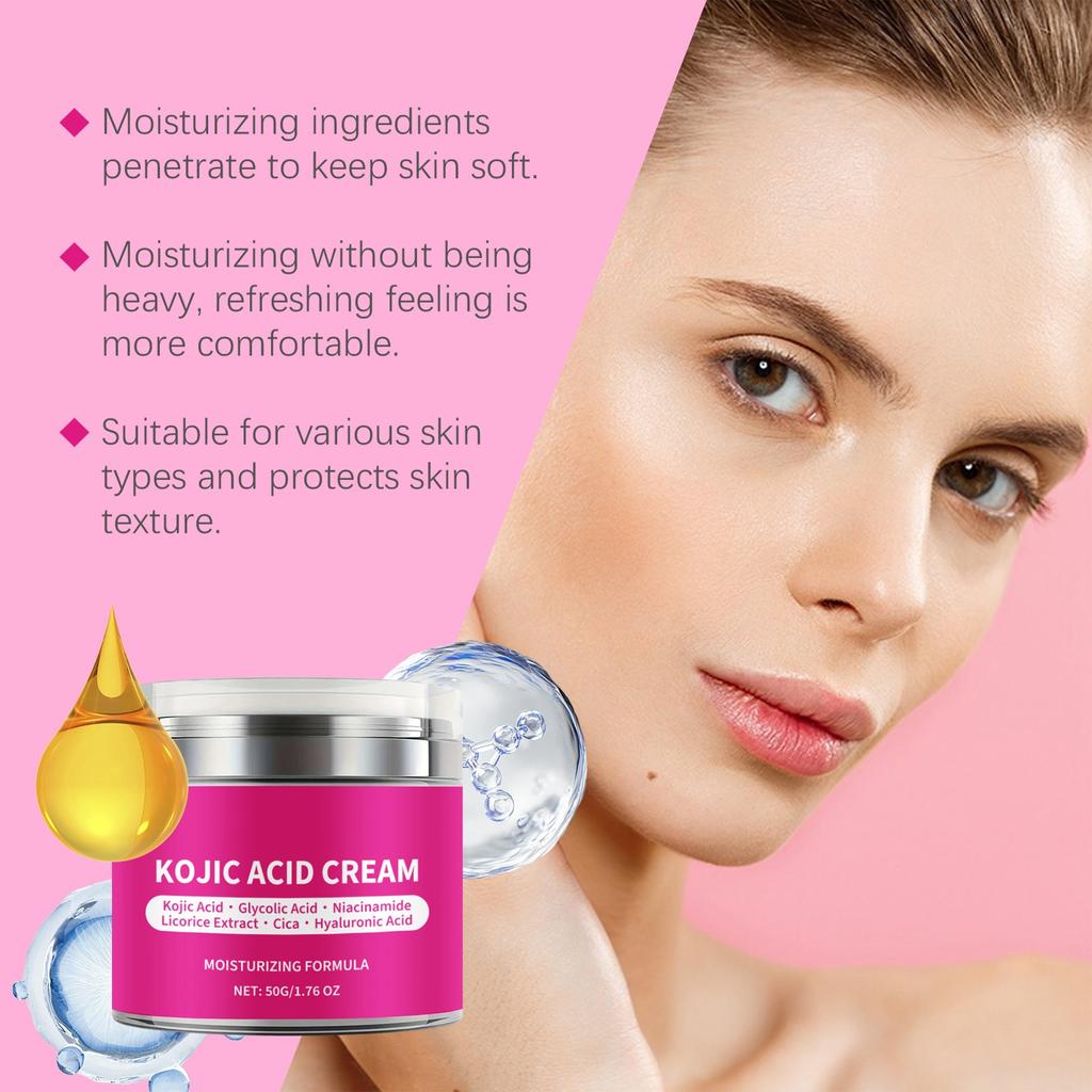 Гиалуроновый отбеливающий крем глубоко увлажняет, подтягивает и осветляет тон кожи, удерживает влагу, устраняет сухость и осветляет пятна.