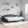 VidaXL Daybed with Pull-out Bed Dark Grey 80x200 Cm Fabric 3197526