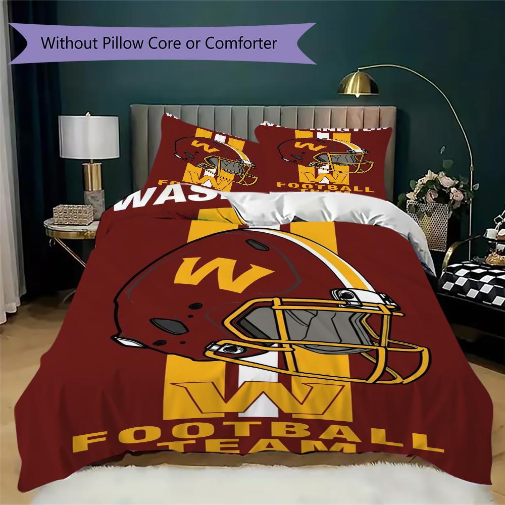 Washington Commanders Pattern Bedding uilt Set uilt Cover Pillowcase Home Decoration Birthday Gift (1*duvet cover + 2*pillowcase without core)