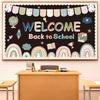 Украшения для доски объявлений «Добро пожаловать» Back to School Бохо Декор класса Бохо Радуга Набор для доски объявлений «С возвращением» Вырезки для школьного офиса