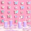 Xo, Fetti 3D Радужная Гирлянда-Бабочка Подвесная - 4 шт., 12 футов | Украшения для Девичника, Товары для Дня Рождения, Фотозона для Детского Праздника, С Днем Рождения,