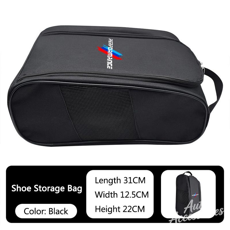 QXFA9 Car Sneaker Storage Bag Portable Large Capacity Storage Accessory For BMW Performance E46 E60 E90 E39 E87 E36 E92 X3 X5 Sticker