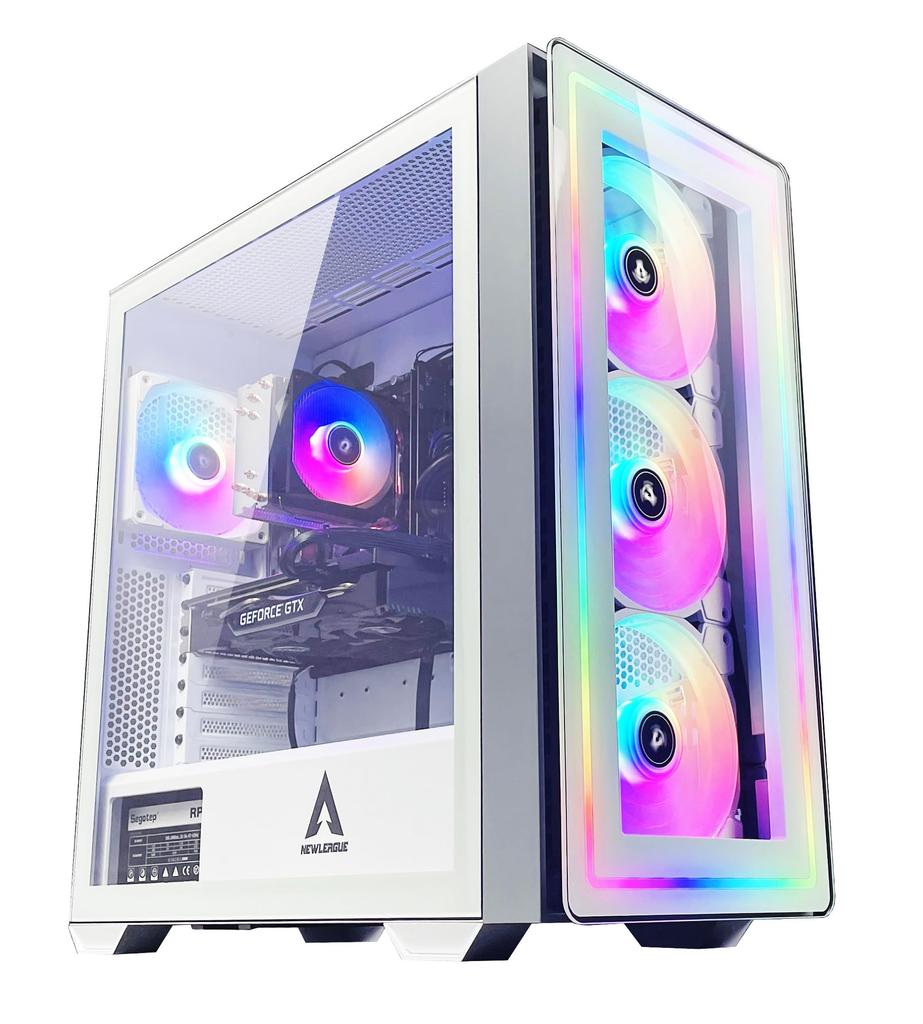 Игровой настольный компьютер NEWLEAGUE Специально выбранная модель Ryzen 5 5500 GTX1660Super 16 ГБ NVMe SSD 512 ГБ 550 Вт Блок питания Windows 11 Office Mid