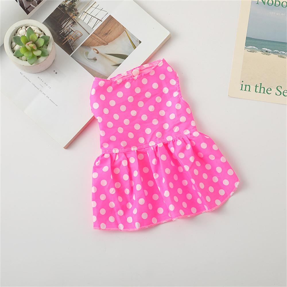 Summer Thin Puppy Dog Skirt Dress Dot Print Pet Dresses for Small Dogs Yorkshire Chihuahua mascotas Clothes vestidos para perros
